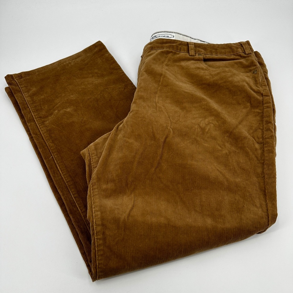 BAD Body Active Design Brown Corduroy Pants Womens 26W Straight Leg Stretch